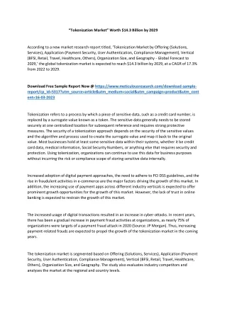 tokenization market worth 14 3 billion by 2029