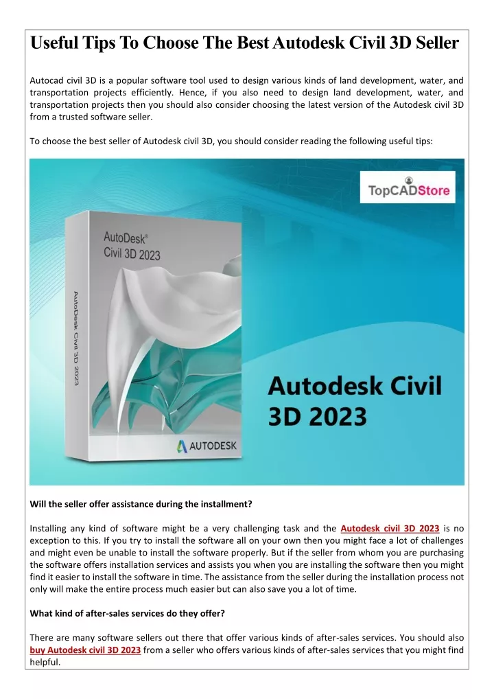 useful tips to choose the best autodesk civil