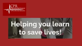CPR Professionals Colorado | Request More Information