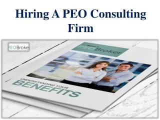 Hiring A PEO Consulting Firm