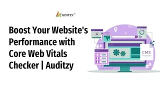 Boost Your Website's Performance with Core Web Vitals Checker