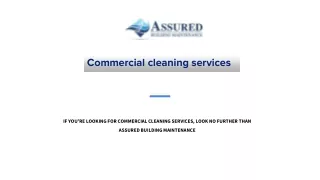 COMMERCIAL CLEANING SERVICES
