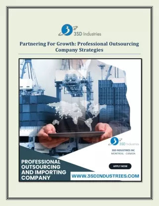Partnering For Growth Professional Outsourcing Company Strategies