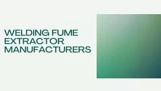 welding fume extractor manufacturers Edited