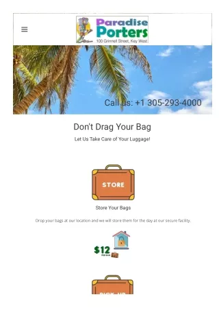 Luggage storage in florida, luggage courier service