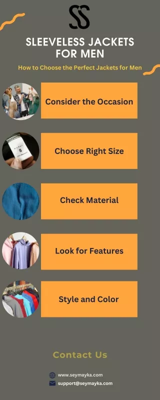 Sleeveless Jackets for Men