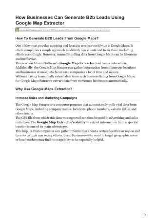 how businesses can generate b2b leads using