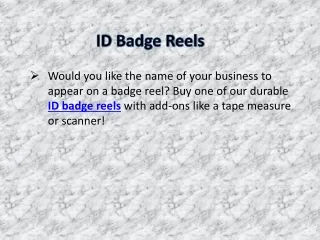 ID Badge Reels