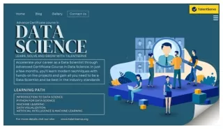 Advanced Course In Data Science In Mumbai _ Learn, Solve, And Grow With TalentServe