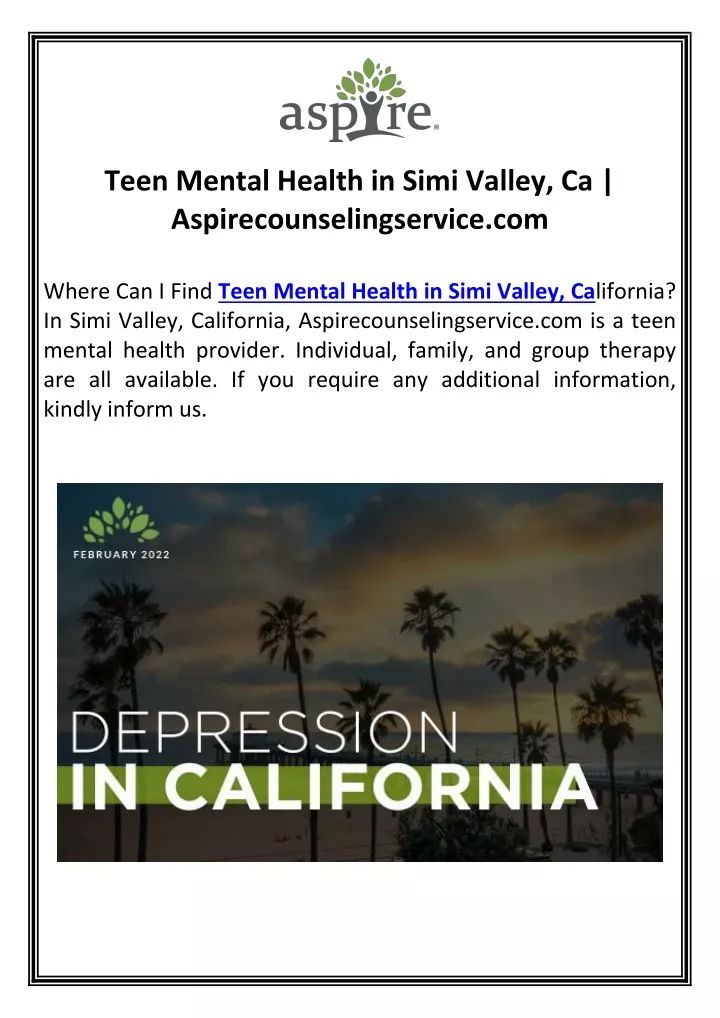 teen mental health in simi valley