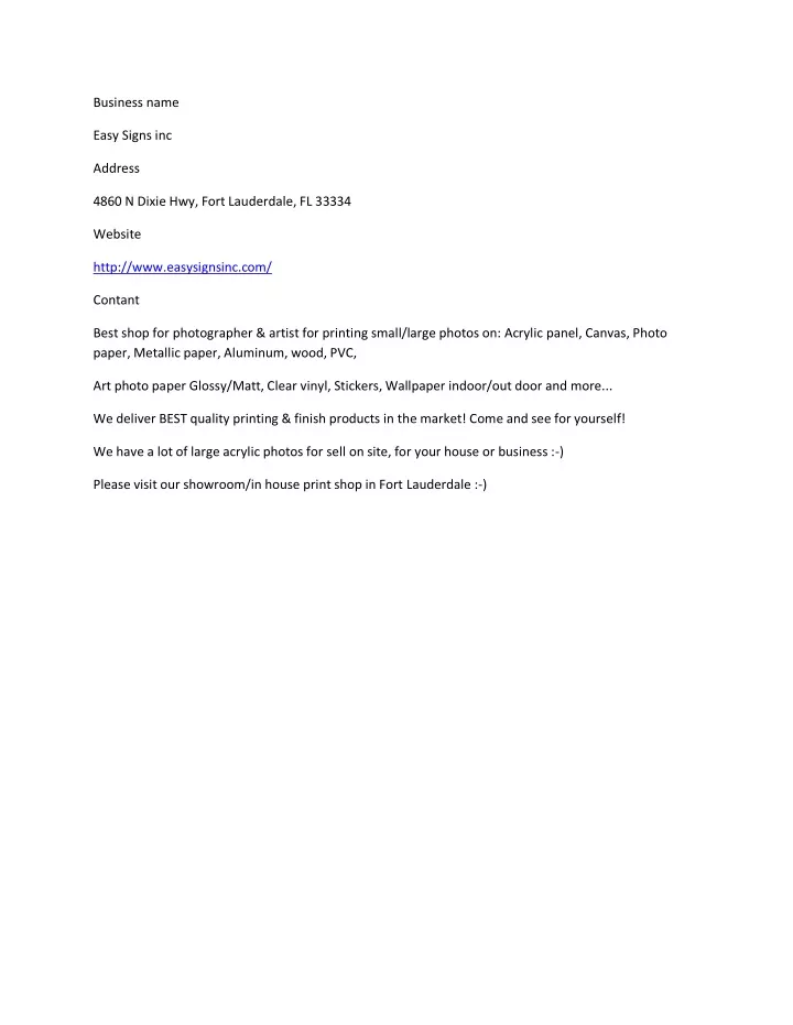 PPT Easy Signs inc PowerPoint Presentation, free download ID12052179