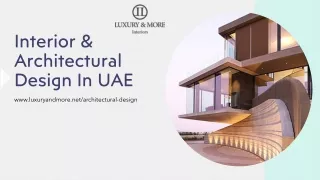 interior and architectural design in uae