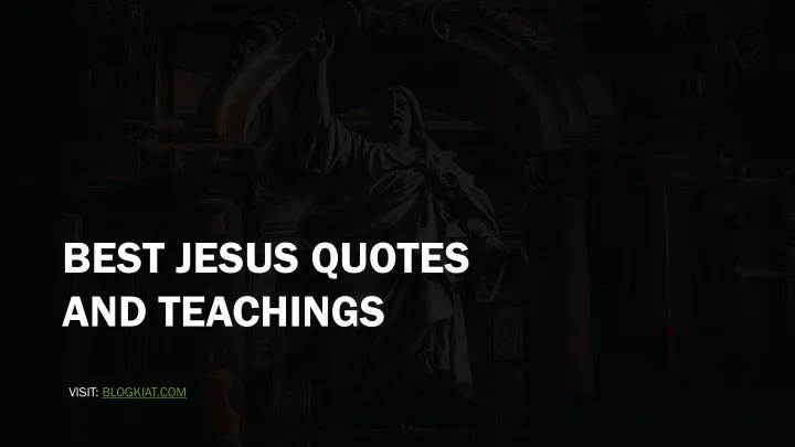 best jesus quotes and teachings