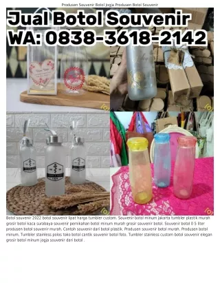 O8З8.ЗᏮ18.ᒿ1Ꮞᒿ (WA) Botol Souvenir Pernikahan Grosir Botol Kaca Surabaya