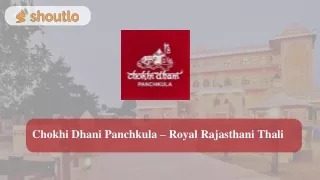 Chokhi Dhani Panchkula - Royal Rajasthani Thali