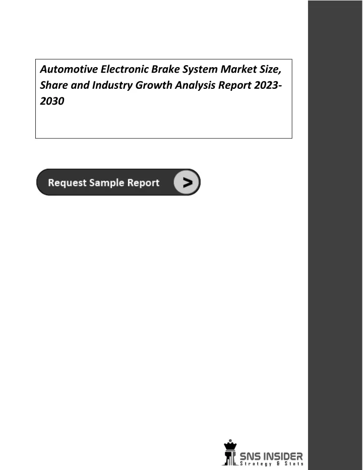 automotive electronic brake system market size