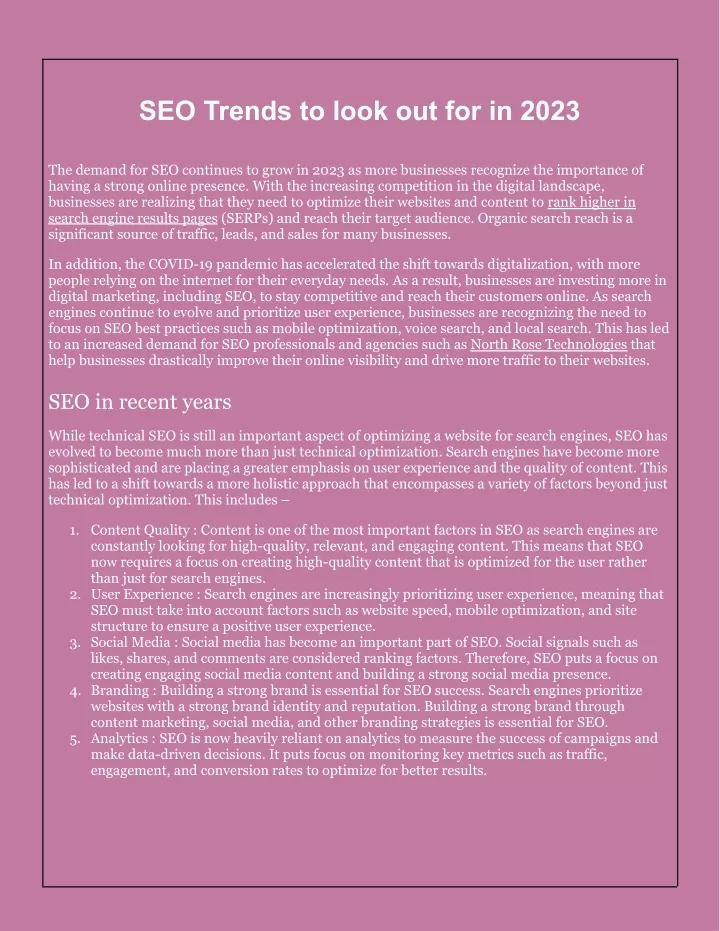 seo trends to look out for in 2023