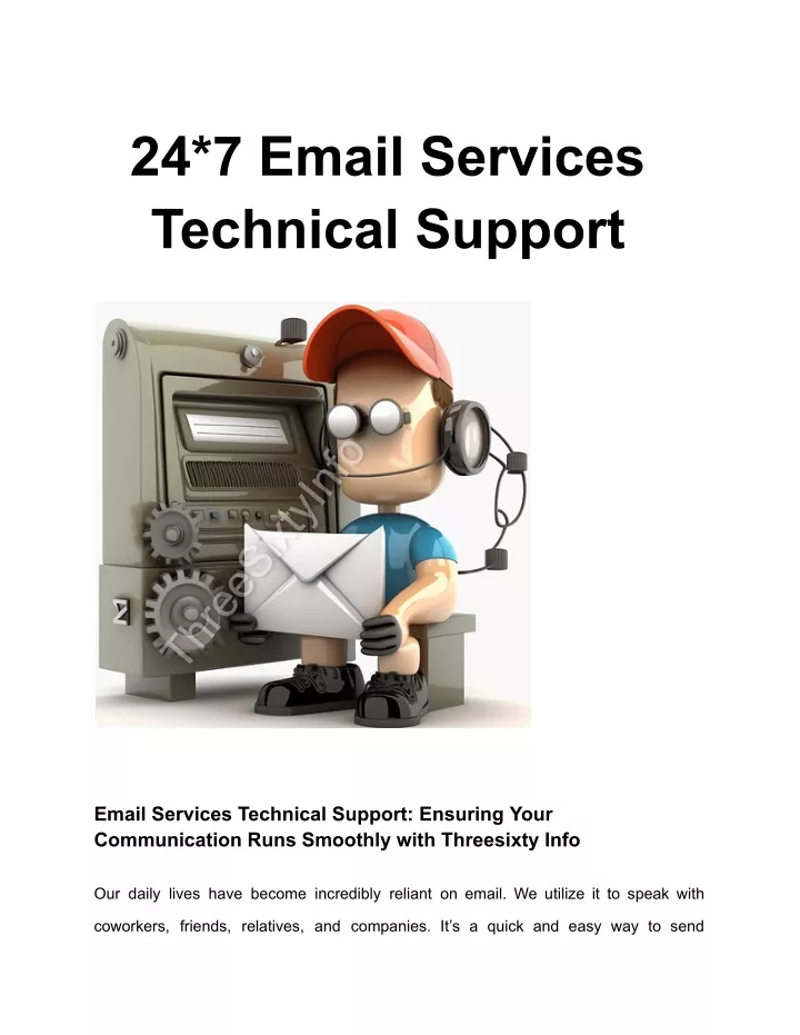 24 7 email services technical support