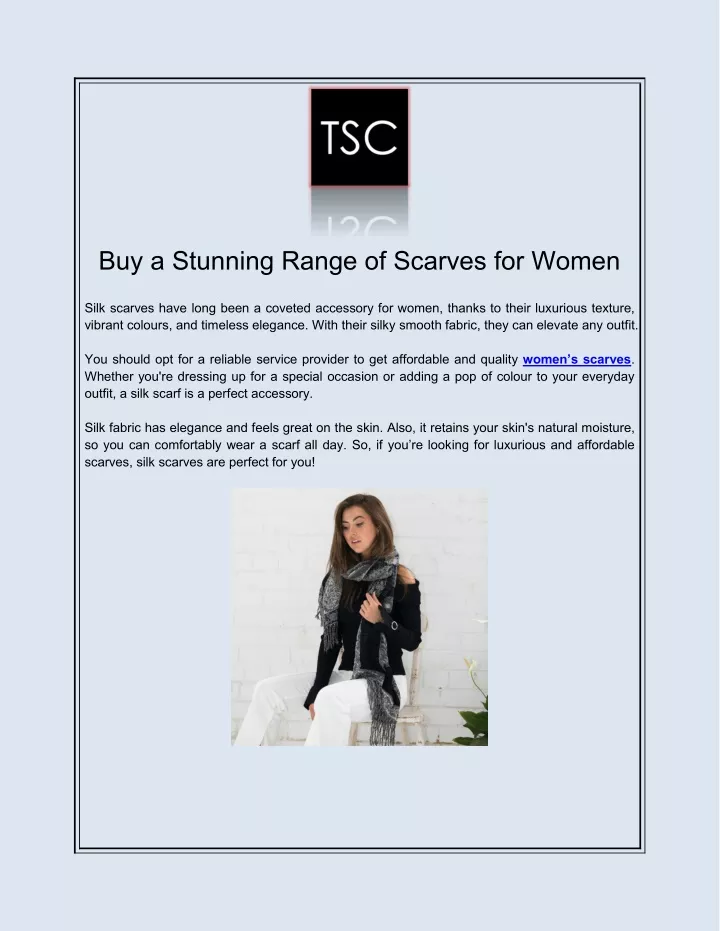 buy a stunning range of scarves for women