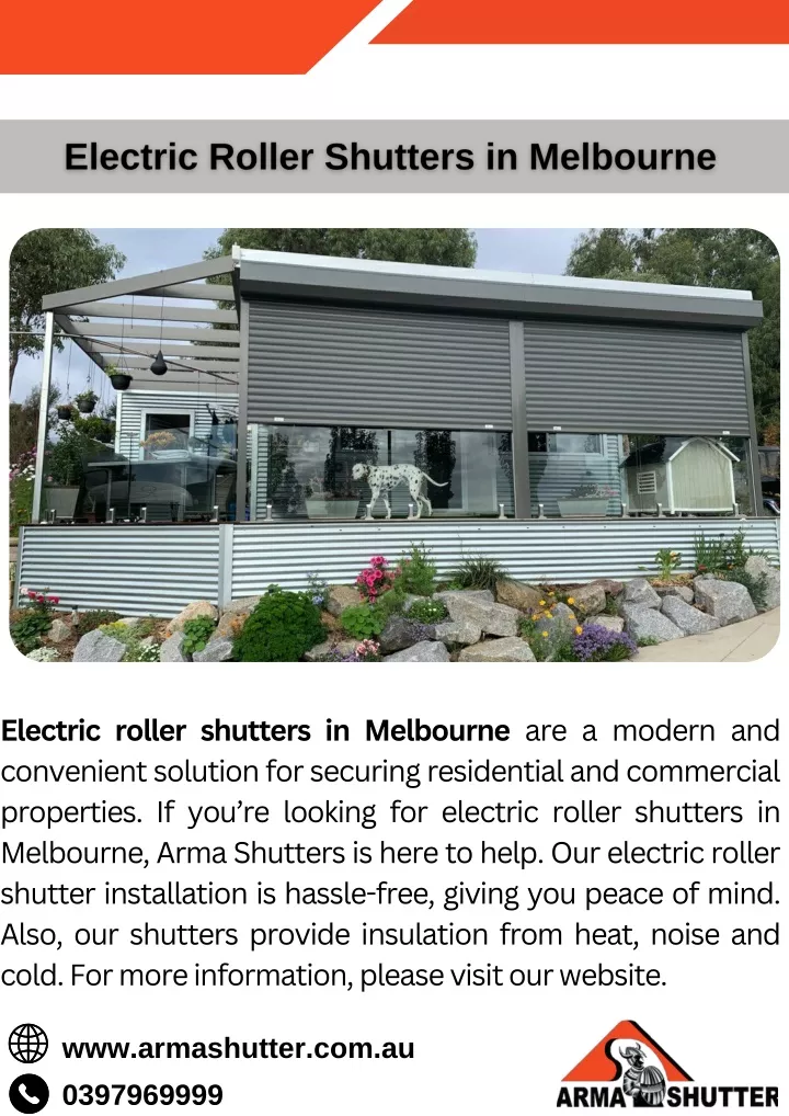 electric roller shutters in melbourne