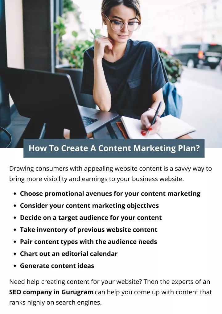 how to create a content marketing plan