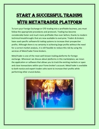 start a successful trading start a successful