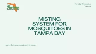 Hire Misting System for Mosquitoes in Tampa Bay