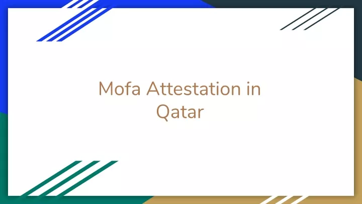 mofa attestation in qatar