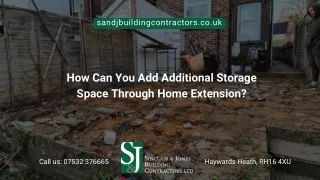 How Can You Add Additional Storage Space Through Home Extension