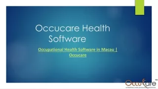 occucare health software