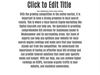 click to edit title https digitalgaurabh