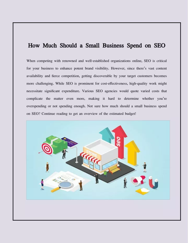 how much should a small business spend