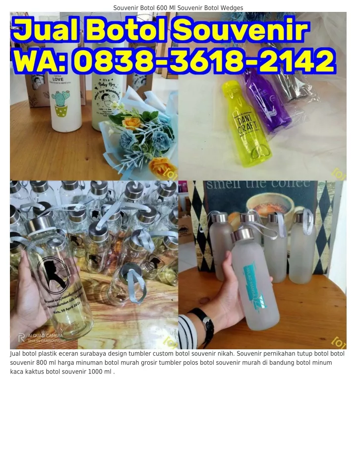 souvenir botol 600 ml souvenir botol wedges