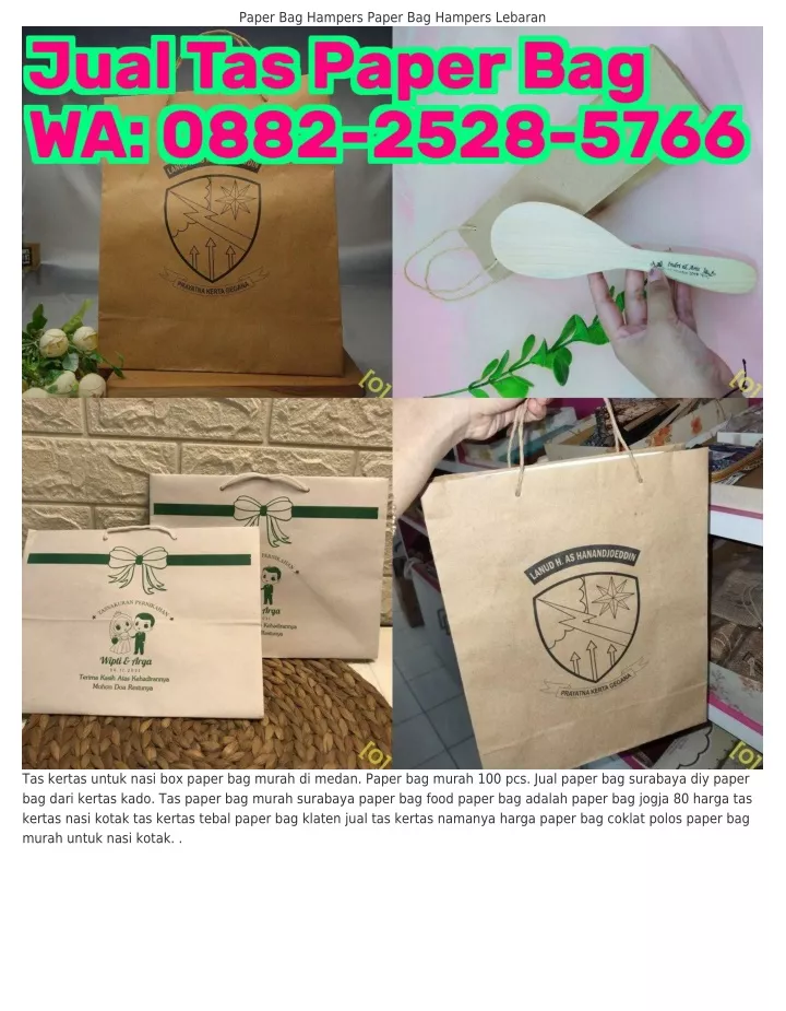 paper bag hampers paper bag hampers lebaran