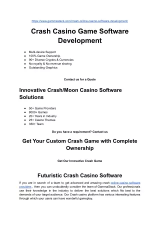 https www gammastack com crash online casino