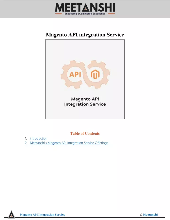 magento api integration service