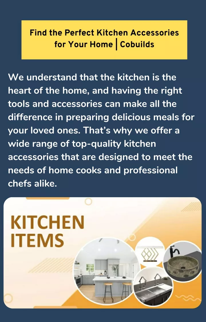 find the perfect kitchen accessories for your