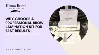 Why Choose A Professional Brow Lamination Kit for Best Results