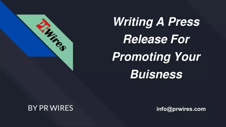 writing a press release for promoting your
