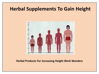 herbal supplements to gain height