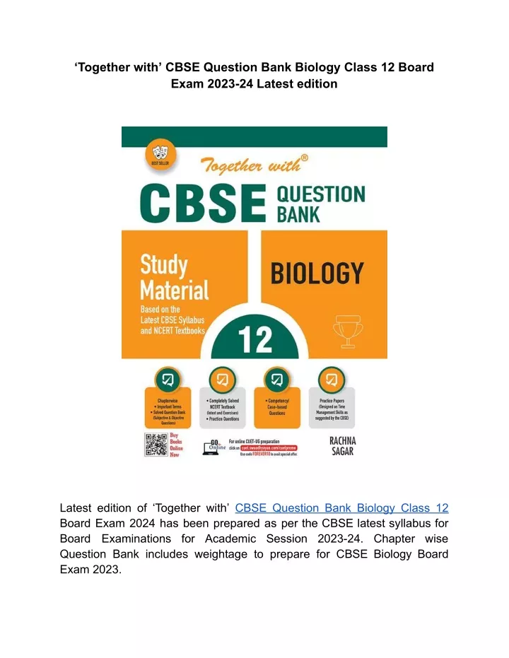 together with cbse question bank biology class