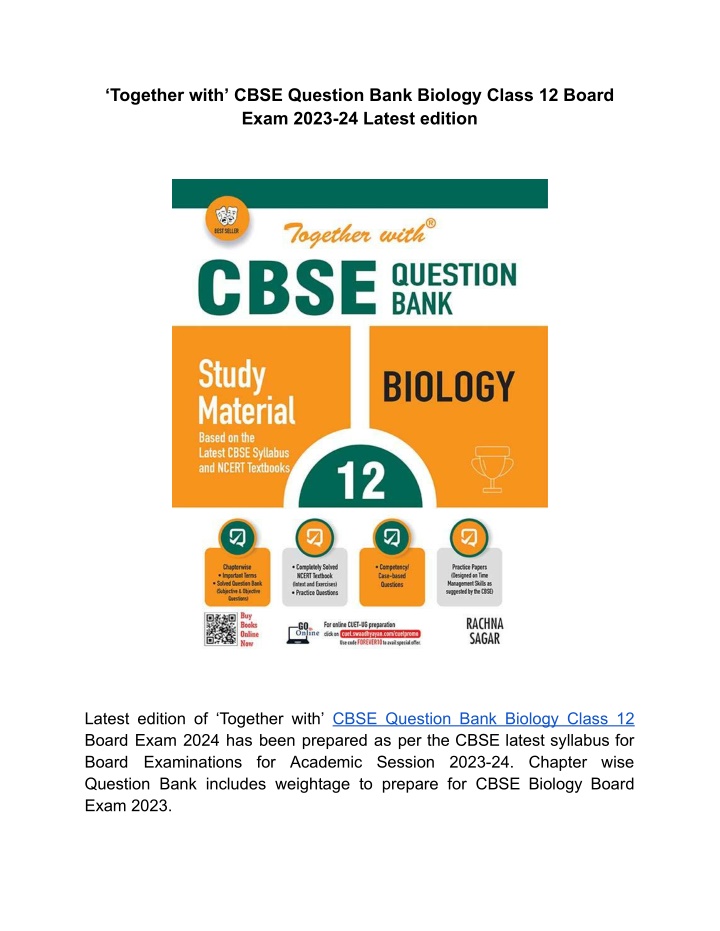 together with cbse question bank biology class