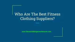 Get Fit In Style With Fitness Apparel Manufacturers