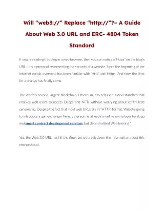 will web3 replace http a guide