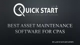 Top-rated Asset Management software for CPAs - QuickstartAdmin