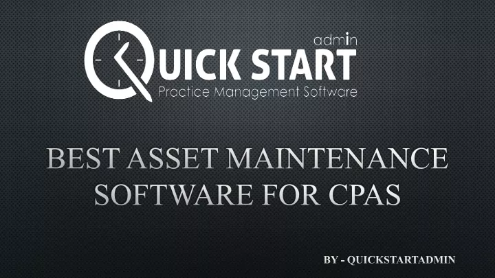 best asset maintenance software for cpas