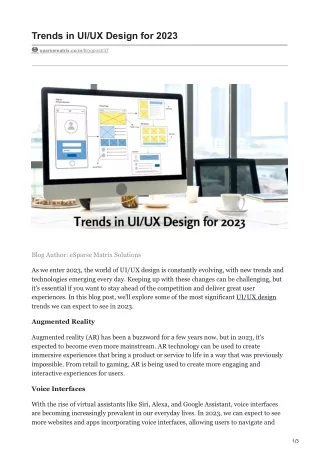 Trends in UIUX Design for 2023