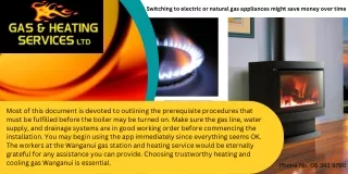 Switching to electric or natural gas appliances might save money over time