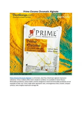 Prime Chrome Chromatic Alginate