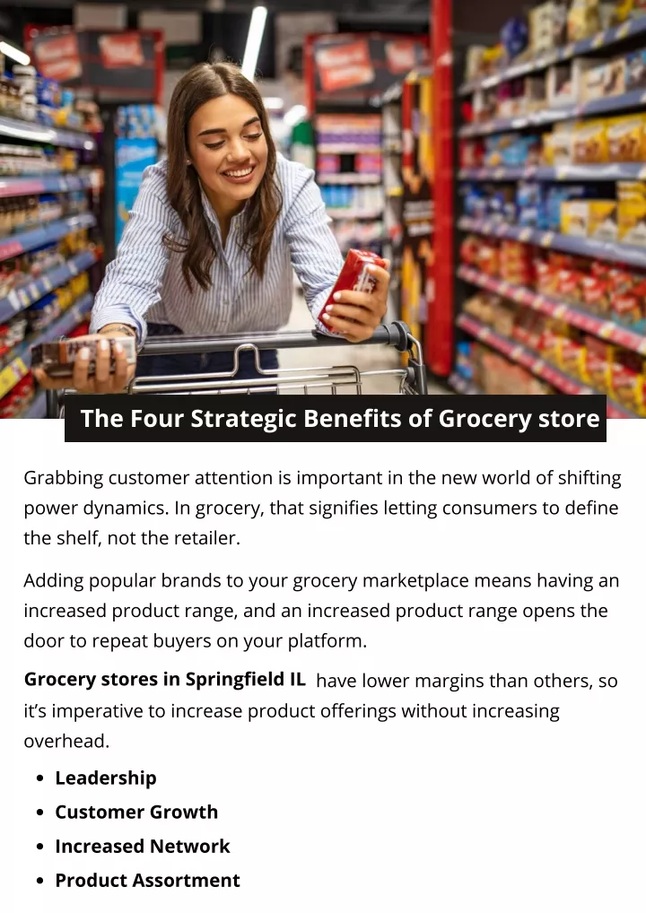 the four strategic benefits of grocery store